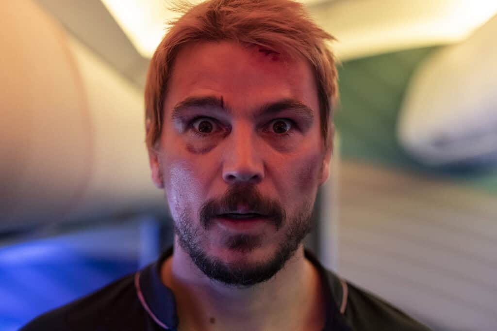 A mercenary takes on the task of eliminating a high value target on a plane flight, but when an onslaught of rival assassins descend upon them both, he realizes they have to team up in order to survive. This is a kinetic action/thriller with levity – think JOHN WICK meets DIE HARD on a plane.