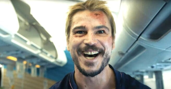 An Exclusive clip from the action movie Fight or Flight features Josh Hartnett as a gun-wielding, booze-chugging mercenary